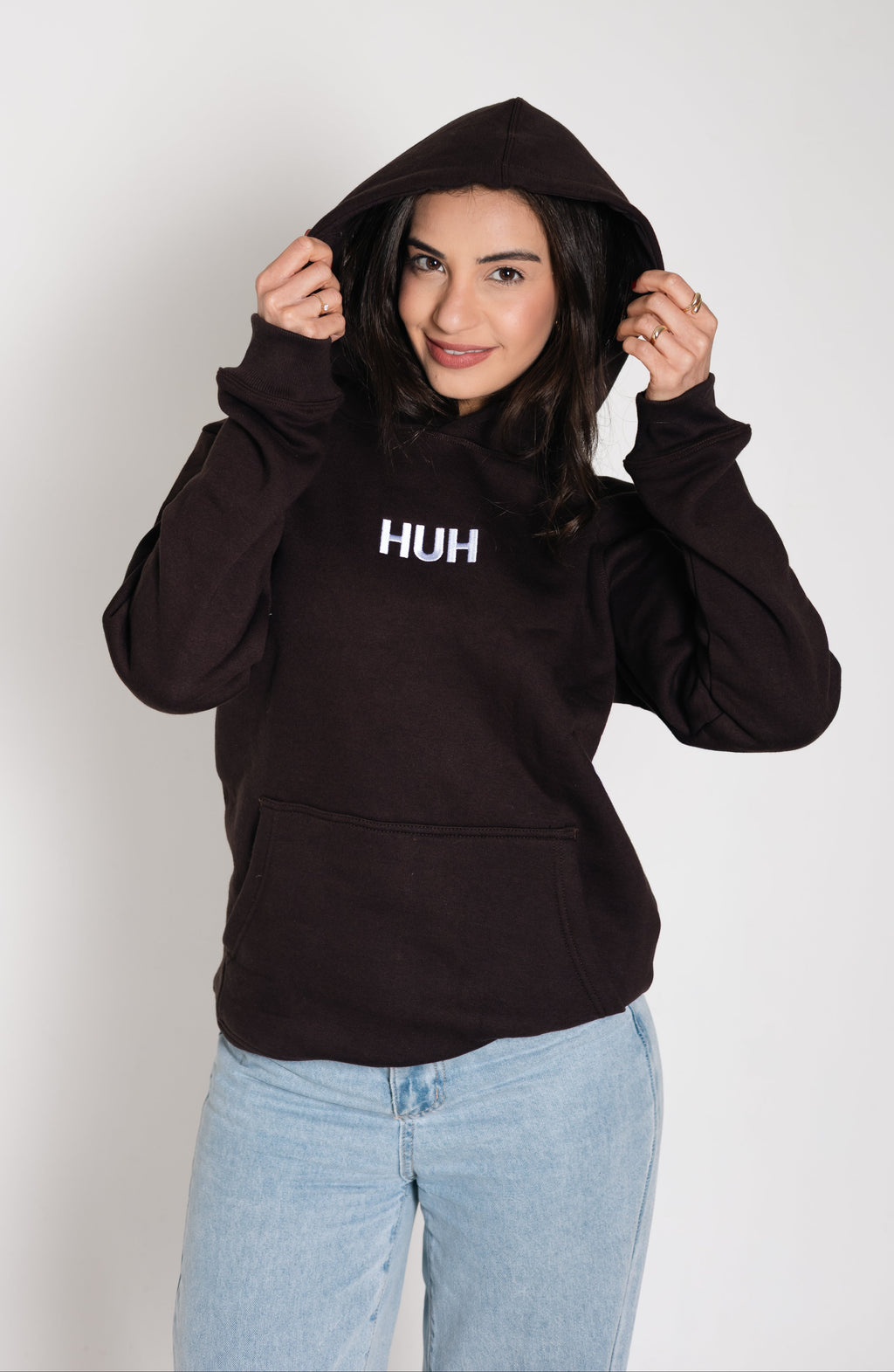 HUH Hoodie - Espresso – HUHClothing