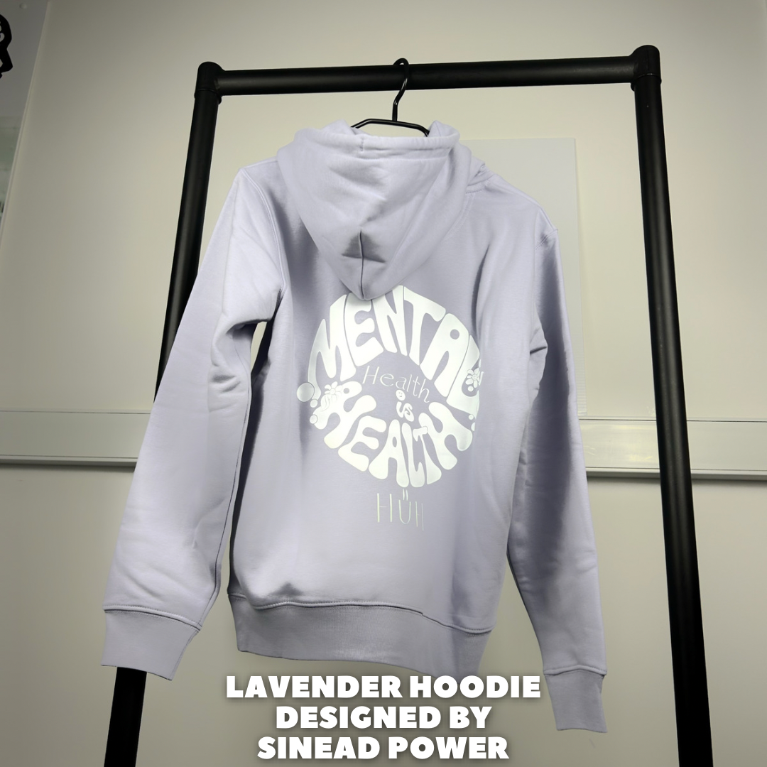 Lavender Hoodie - Mental Health Is Health - XS - HUHClothing